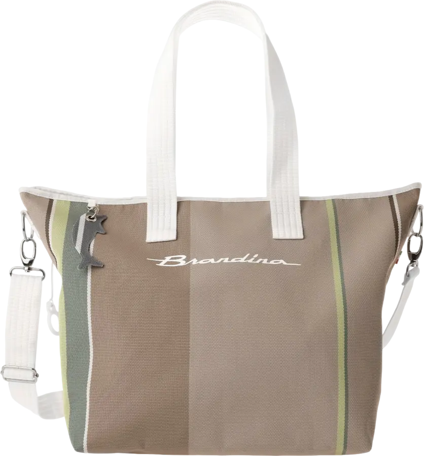 Bolso Brandina taupe con malla